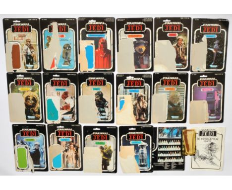 Kenner, Palitoy Star Wars Return of the jedi loose used cardbacks in mixed lot. Condition variesCondition is poor to poor plu