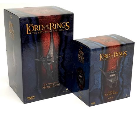 Sideshow Weta The Lord of the Rings The Return of the King 1/4 scale pair, to include Helm of the Mouth of Sauron and War Mas