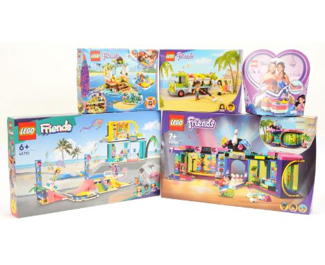 Lego (Sealed) Friends sets x 5, to include 41751 Skate Park, 41708 Roller Disco Arcade, 41376 Turtles Rescue Mission, and oth