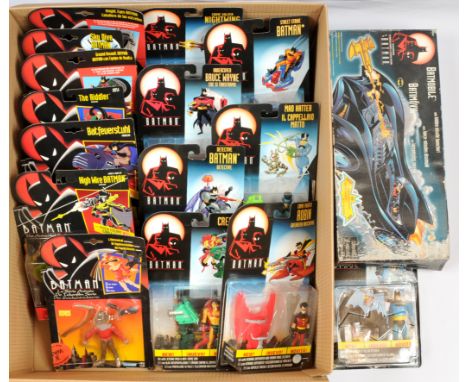 Kenner Batman The Animated Series action figures and Batmobile, Good to Excellent, within Fair to Good opened packaging, figu