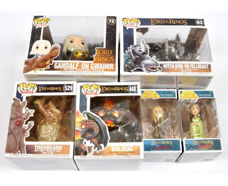 Funko Pop! The Lord of the Rings vinyl figures x 4, to include Pop Rides! 72 Gandalf on Gwaihir, Pop Rides! 63 Witch King on 