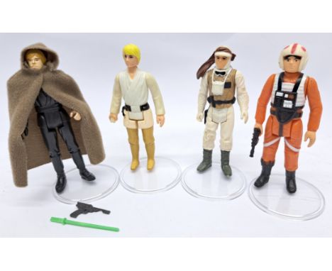 Kenner Star Wars Luke Skywalker Jedi Knight Green Saber with Luke X-Wing Pilot in mixed Luke lot. Condition Fair to goodGreen