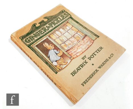 BEATRIX POTTER - 'Ginger and Pickles', first edition, 1909, published by Frederick Warne and Co., London and New York, buff b