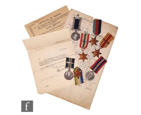 A World War Two Distinguished Service Medal group awarded to Henry Alexander Brooks CH. STO K. 64576 comprising Distinguished