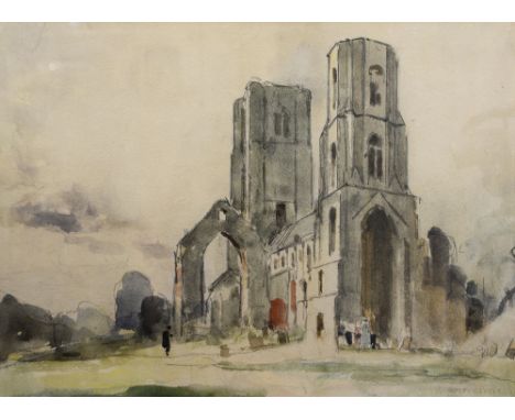 Gordon M Forsyth (1879-1953), Wymondham Abbey, watercolour, signed, 36cm x 48cm, framed

Note: a resident of Stoke on Trent, 