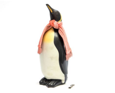 Knabstrup, a Danish novelty ceramic money box in the form of a penguin, 27.5cm high