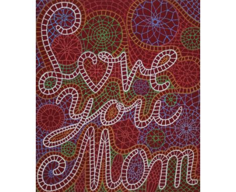 Erik Nitsche (Swiss, 1908 - 1998) "Love You Mom" Signed lower right. Original Mixed Media on Illustration Board. Provenance: 