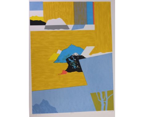 Seong Moy (B. 1921) "Tranquility" Color Serigraph Pencil signed, dated ('80), titled and numbered (4/100) lower margin. Prove