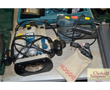 An Expro router together with a Bosch orbital sander