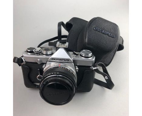 OLYMPUS CAMERA, WITH ACCESSORIES, also including a Rollei TE camera with case, and other objects
