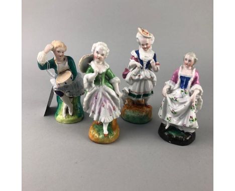 LOT OF CERAMIC FIGURES, including children and animals (15)