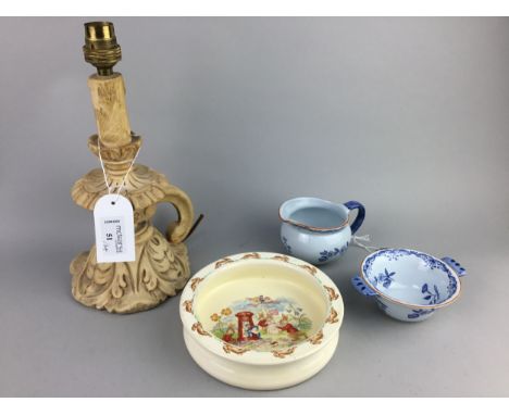 ROYAL DOULTON BUNNYKINS BOWL, along with assorted ceramics including a Royal Worcester toothpick holder, a flower posy, and a