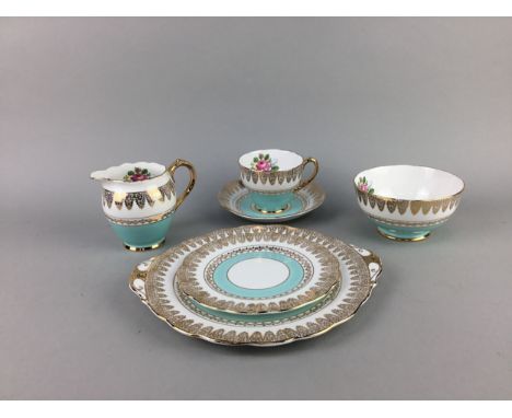 ROSYLN PART TEA SERVICE, with gilt decoration, along with a Royal Vale part tea service