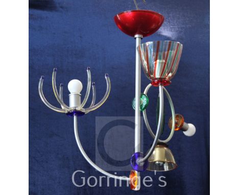 A Milano Venezia Artmide light fitting, drop 32in.