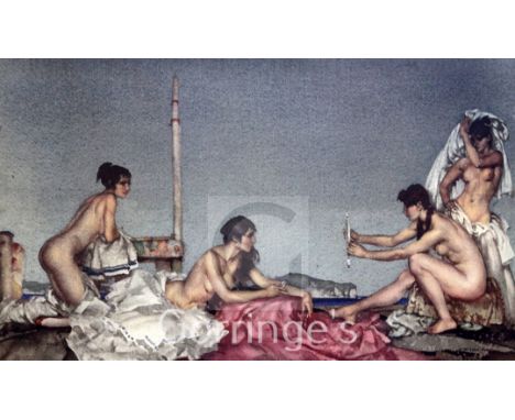 Sir William Russell Flint (1880-1969)2 limited edition colour prints,'The Silver Mirror' and 'The New Model Inspecting Drawin