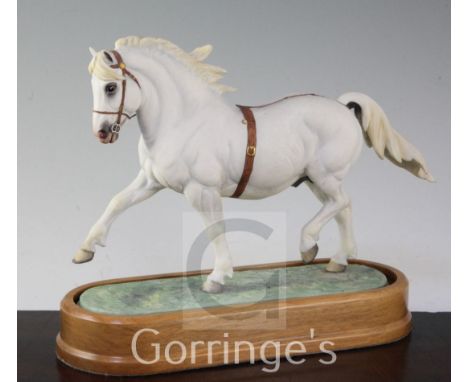 A Royal Worcester model of a Welsh Mountain Pony (Coed Coch Planed), modelled by Doris Lindner, c.1966, limited edition no.14