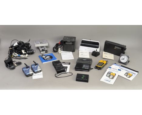 Six portable radios, clock radios and alarm clocks - 1980s-2000s, comprising a Sony XDR-S55DAB DAB/FM digital radio, with ins