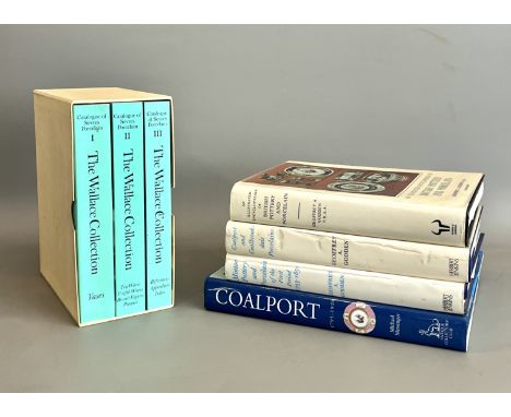 Five books on English ceramics - including&nbsp;Savill (Rosalind), The Wallace Collection, Catalogue of Sevres Porcelain, pub