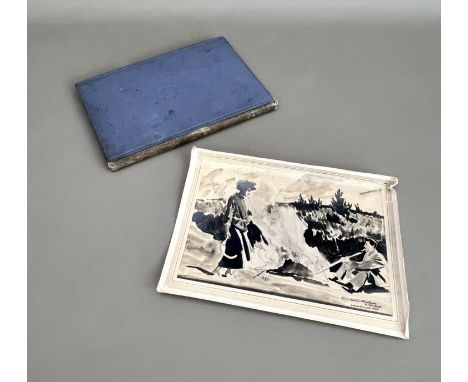 Cornish artists interest: a book of poetry by William H. Davies inscribed to the sculptor and painter Phyllis 'Pog' Ygelsias 