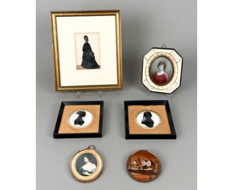 A c.1910 Italian portrait miniature of a lady on ivory in an ornate bone frame, signed to miniature and verso - the miniature