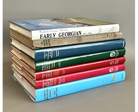 Seven reference books related to English and Irish country houses and cottages - including Bence-Jones (Mark), Burke's Guide 