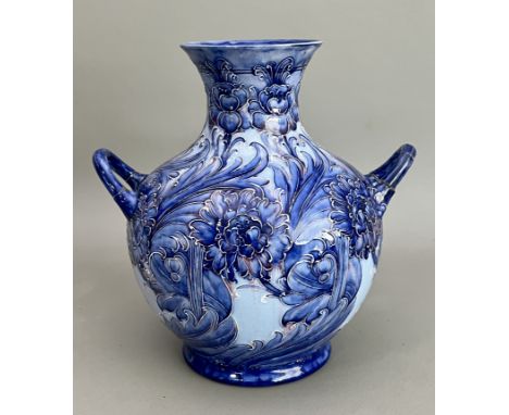 A James MacIntyre &amp; Co Hesperian Ware two-handled vase by William Moorcroft - very early 20th century, green painted 'W. 