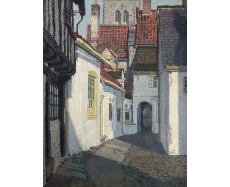 Stanley Royle RCA, RBA (1888-1961) "Newark Street"Oil on canvas, 88cm by 68.5cmProvenance: Christie’s, South Kensington, Sale