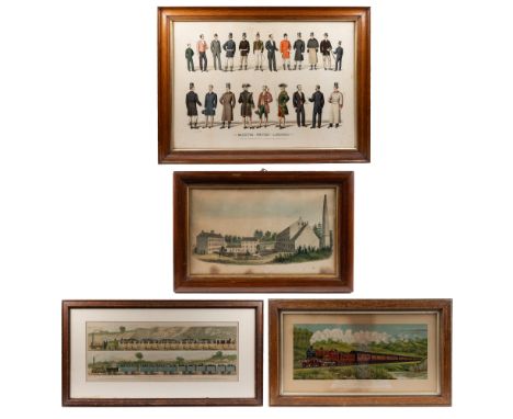 A collection of four prints  The first 'Modern British Liveries', published by the John Williams Company Limited, The Taylor 