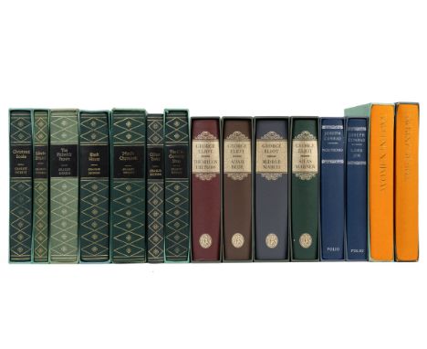 Folio Society - Dickens (Charles) Seven titles. 1987, green cloth plus Eliot (George) four titles 1999, red cloth with gilt p