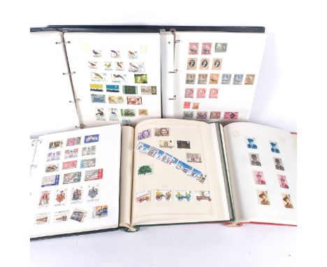 10 various stamp albums, including Great Britain, including a sheet of Penny Reds, several other Penny Reds, Two Penny Blues 