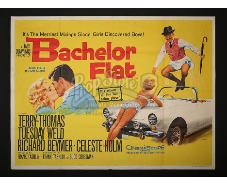 Terry-Thomas was a British comedy-actor who travelled well, here taking the lead role in the American comedy "Bachelor Flat".