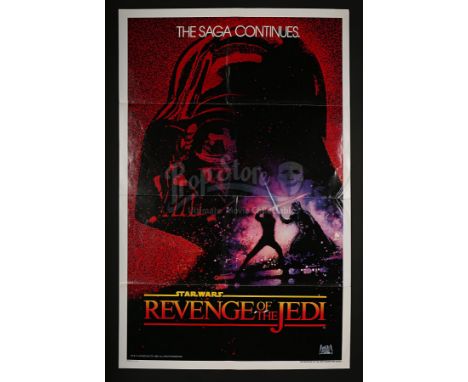 Two "Revenge Of The Jedi" Advance US 1-Sheet posters were released but this "No Date" version is the rarest of the two. When 