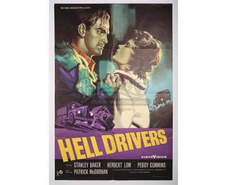 Dramatic imagery for this gritty British thriller starring Stanley Baker, the artwork provided by the Italian artist Angelo C