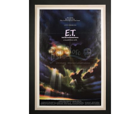 The US 1-Sheet Advance for this 1982 Spielberg blockbuster carries a suitably ethereal design by John Alvin, the "spaceship" 