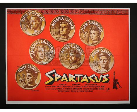 Linen-backed Quad for Kubrick's 1960 tour-de-force "Spartacus". The film received six Academy Award® nominations and won four