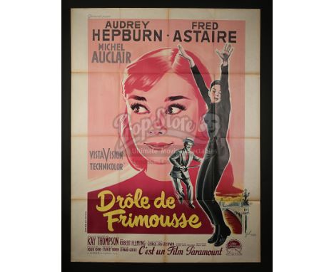 One of the most collectible cinema poster images of Audrey Hepburn. As the film was mostly shot in and around Paris and Ms He