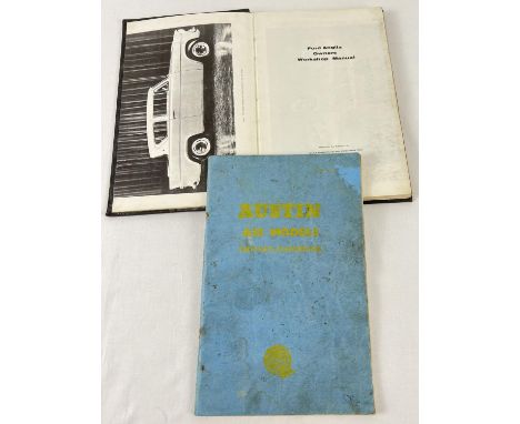 A vintage Austin 35 driver's handbook together with a  owners workshop manual for Ford Anglia by S.F. Page. 