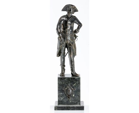 Rauch , Christian Daniel  (Bad Arolsen, Dresden 1777-1857) , nachStatuette "Friedrich der Große" (Der Alte Fritz)  20. Jh.  B