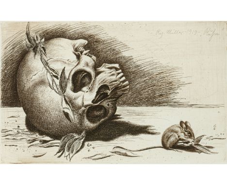 Müller, Richard (Tschirnitz a.d. Eger, Dresden 1874-1954) "Ruhm"  Radierung. In der Platte bez.: "Richard Müller, 1919, Ruhm"