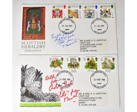 ANDEW SACHS; two first day covers bearing 'Manuel's' signature.We have not authenticated these signatures, please satisfy you
