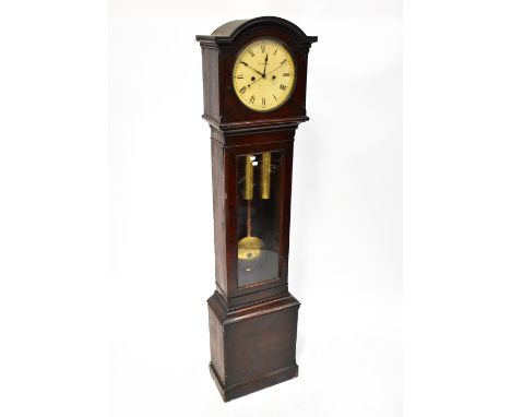 JAMESON DUBLIN; a 19th century mahogany longcase clock, the painted dial set with Roman numerals and name Jameson Dublin, enc