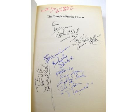 FAWLTY TOWERS; 'The Complete Fawlty Towers' by John Cleese and Connie Booth, bearing several signatures including Connie Boot
