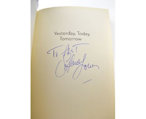 SOPHIA LOREN; 'Yesterday, Today, Tomorrow My Life', bearing the star's signature and inscription.We have not authenticated th