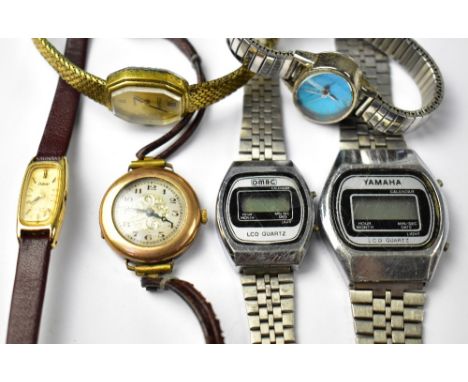 Six various vintage and collectible ladies' and gentlemen's watches (6). 