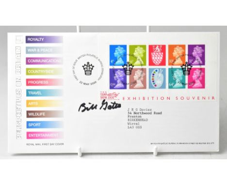 BILL GATES; a first day cover bearing the entrepreneur's signature.We have not authenticated these signatures, please satisfy