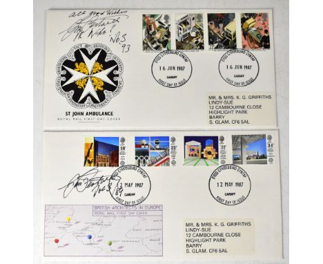 JOHN PERTWEE; two first day covers bearing the former Doctor Who star's signatures, dated 1989 and 1993 (2).We have not authe