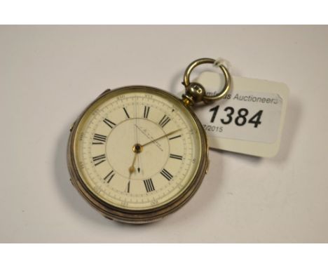 Lay and centre second chronometer HM London 1883