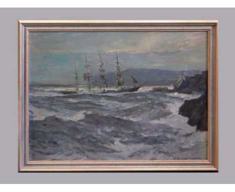 N. SOTHEBY PITCHER. Shipwreck portrait of the four-masted barque SS Liverpool which ran aground on Alderney in the Channel Is