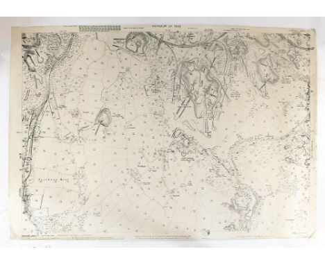 ORDNANCE SURVEY MAP. An Ordnance Survey Map of Trethosa Downs showing extensive mining activities. This map is the 1932 revis