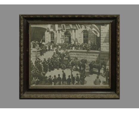 PENZANCE FIRE ENGINE PRESENTATION. A copy of a photographic image of the presentation to the town of the new Penzance fire en